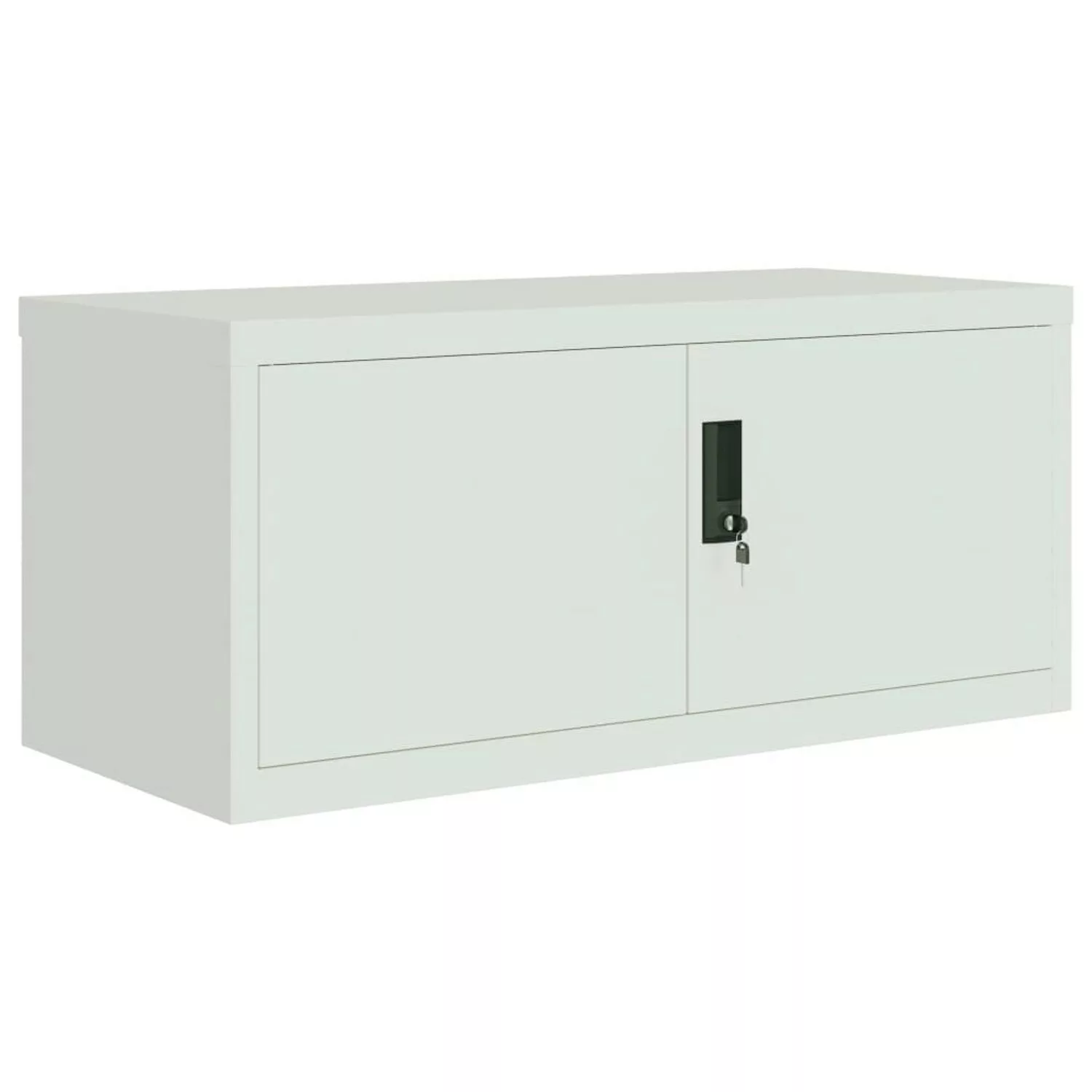 vidaXL Aktenschrank Aktenschrank Hellgrau 90x40x40 cm Stahl (1-St) günstig online kaufen