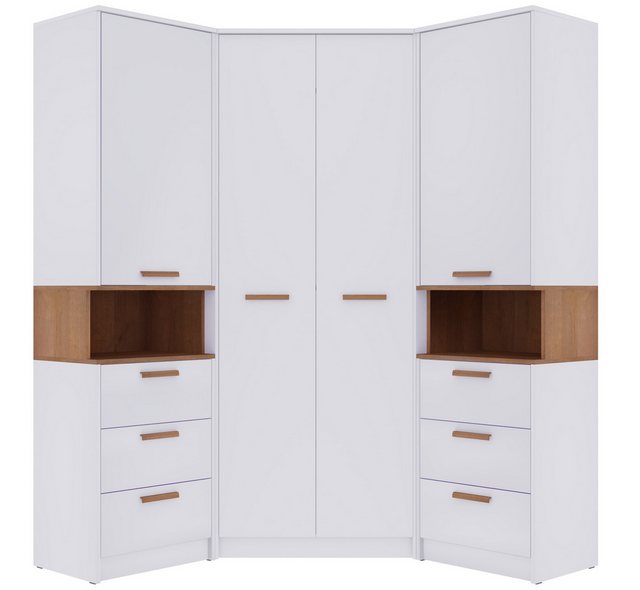 Marmex Möbel Schrank-Set GRANT SET 17N, (3-St., 2 Regale, Eckschrank), Soft günstig online kaufen