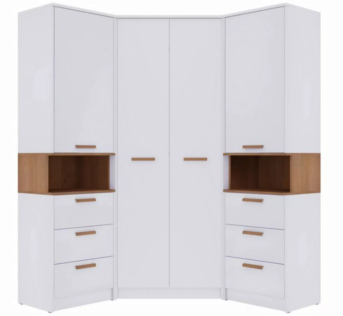 Marmex Möbel Schrank-Set GRANT SET 17N, (3-St., 2 Regale, Eckschrank), Soft günstig online kaufen