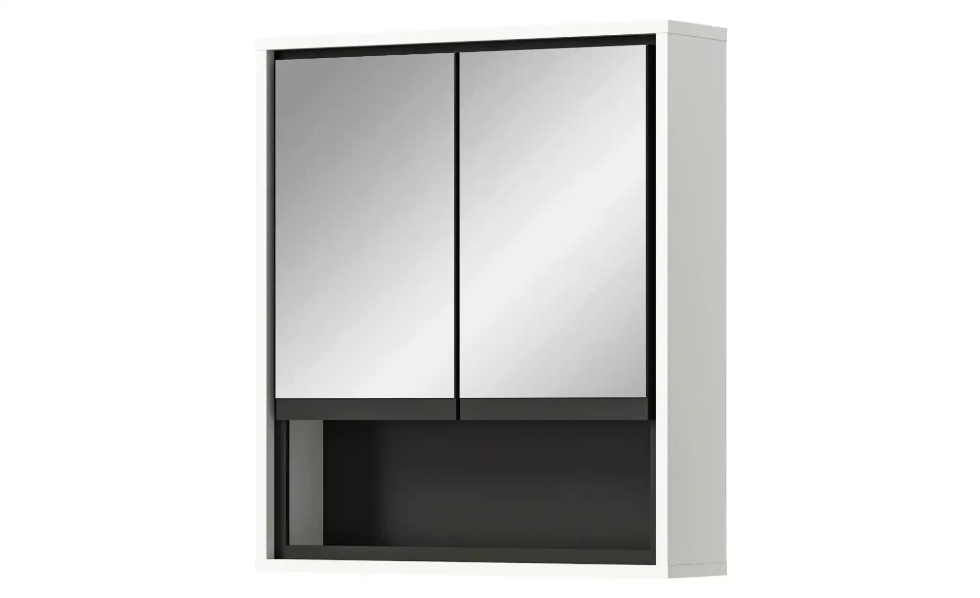 xonox.home Badezimmerspiegelschrank in Weiß Hochglanz - 60x69x16cm (BxHxT) günstig online kaufen