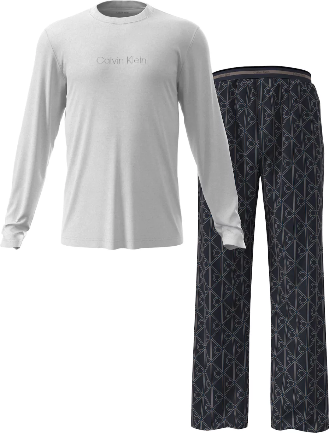 Calvin Klein Underwear Schlafanzug "LS TEE PANT SET", Mit elastischem Bund günstig online kaufen