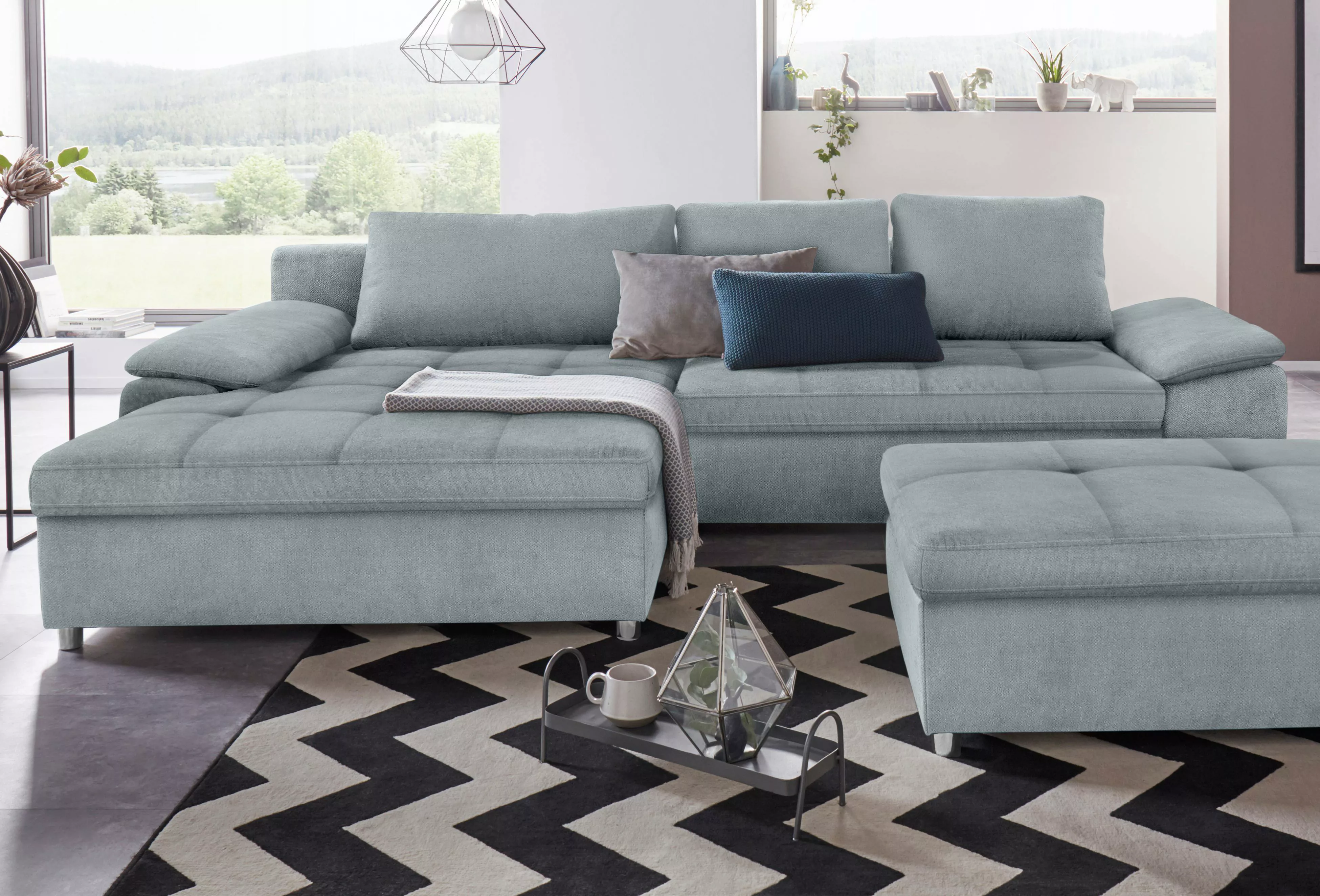 sit&more Ecksofa "Labene L-Form", wahlweise mit Bettfunktion und Bettkasten günstig online kaufen