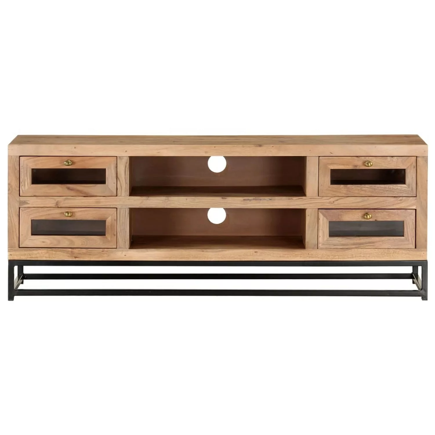 vidaXL TV-Schrank TV-Schrank 110x30x40 cm Akazie Massivholz Lowboard günstig online kaufen