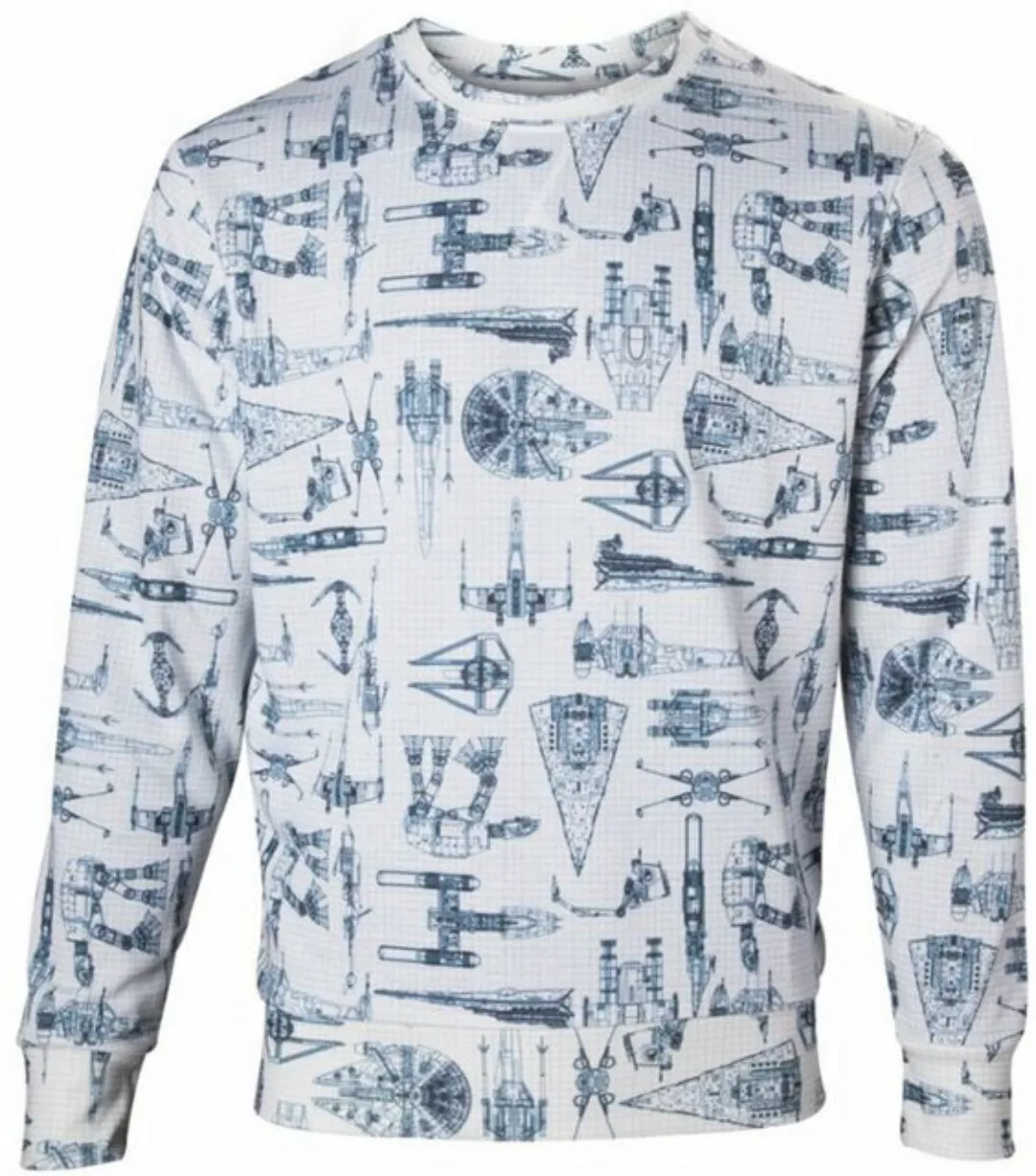 Star Wars Sweatshirt STAR WARS Sweatshirt Erwachsene + Jugendliche weiß Blu günstig online kaufen