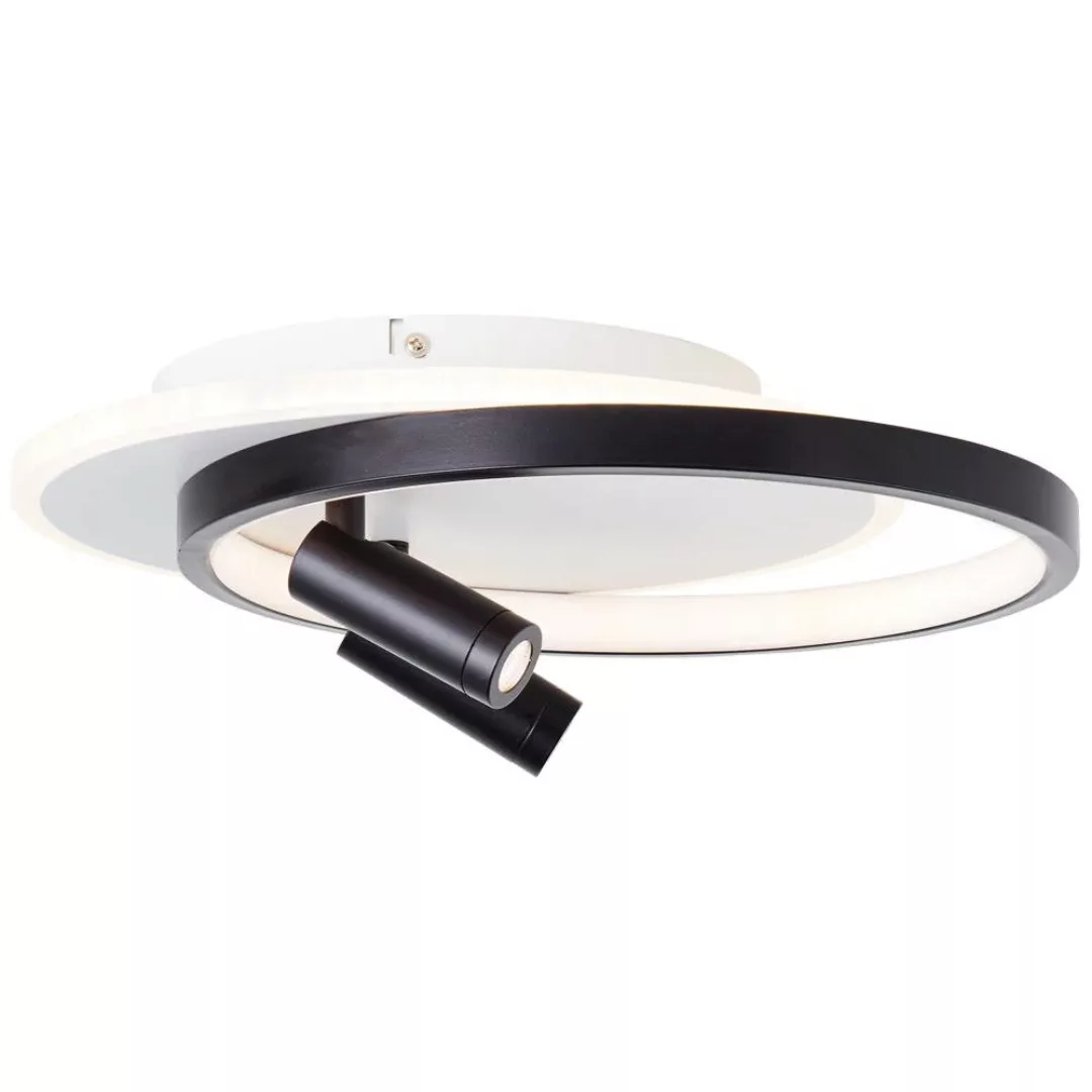 LED Deckenleuchte Eunomia in Schwarz und Weiß 3x 7,5W 2900lm günstig online kaufen