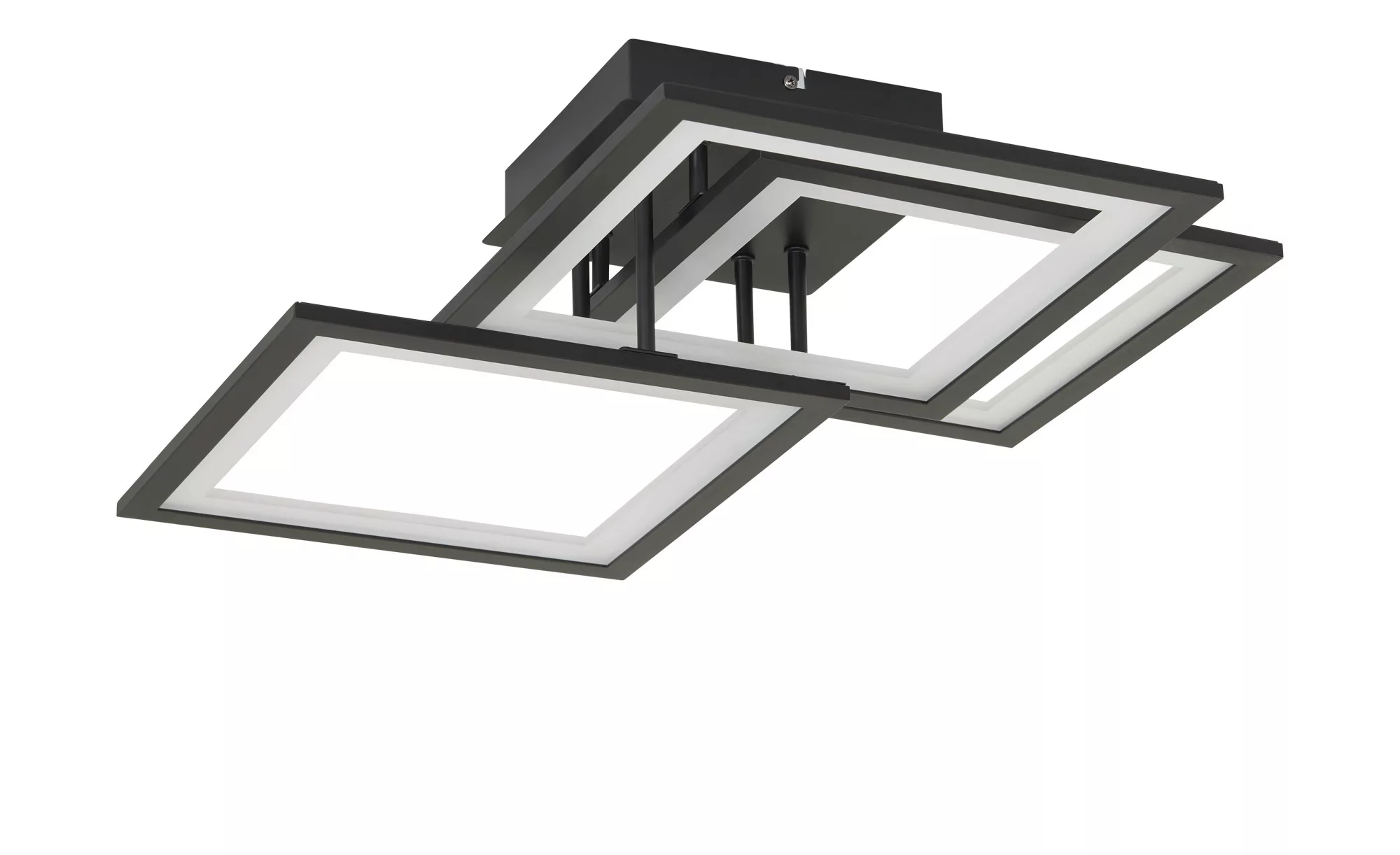 Wofi LED-Deckenleuchte, 3-flammig, schwarz-matt - schwarz - 50 cm - 17 cm - günstig online kaufen