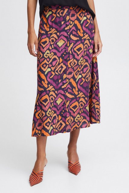 b.young A-Linien-Rock BYMMJOELLA MIDI SKIRT 2 - sommerlicher Rock mit Knopf günstig online kaufen