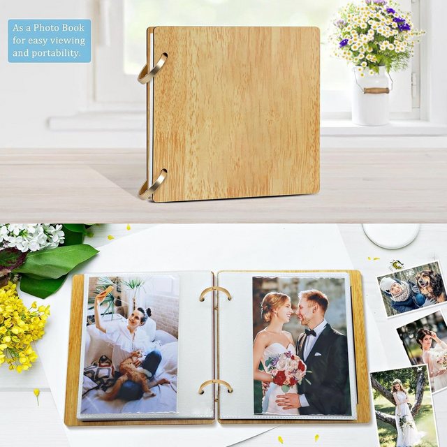 LA CUTE Fotoalbum 4x6 Fotoalbum mit Kalender, 18 Monate, doppeltes Display günstig online kaufen