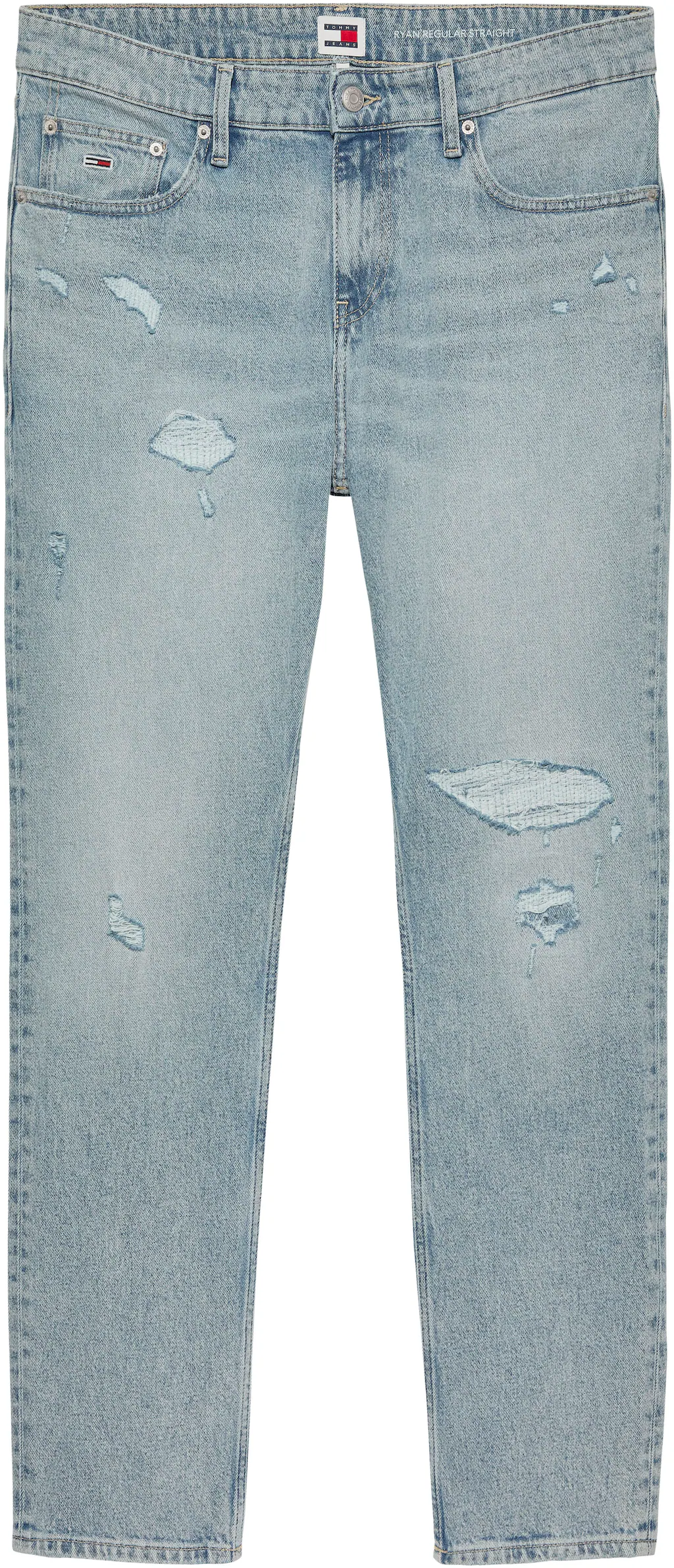 Tommy Jeans Straight-Jeans "RYAN RGLR STRGHT", mit Used-Effekten günstig online kaufen