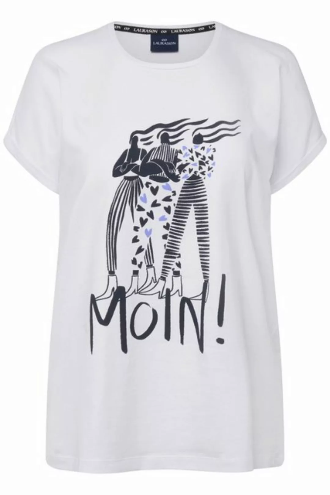 Laurasøn Rundhalsshirt T-Shirt oversized Frauen Motiv Rundhals günstig online kaufen