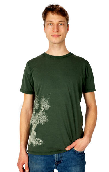 Shirt Aus Biobaumwolle Für Herren "Olive Tree" günstig online kaufen