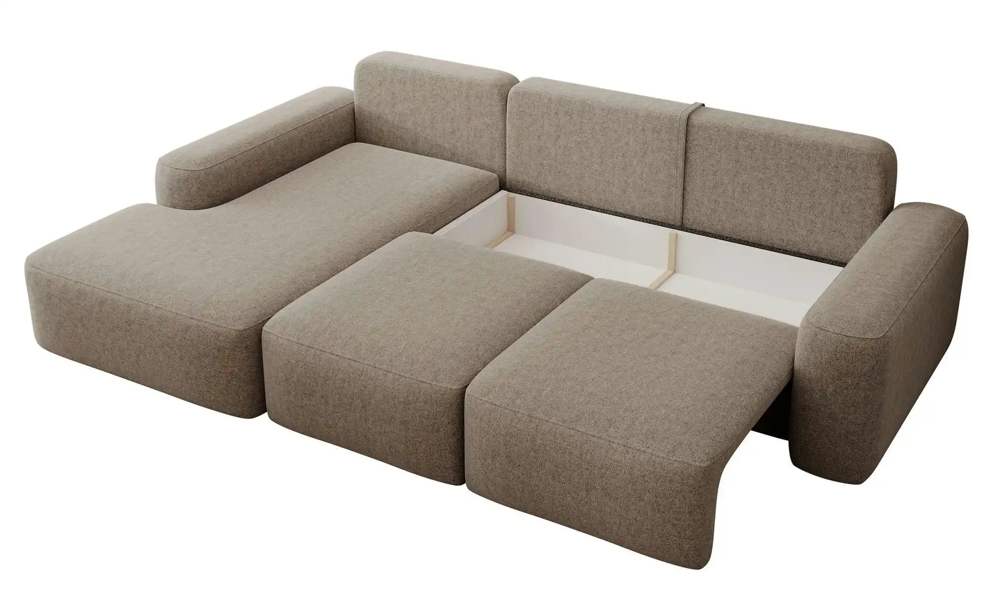 Selsey Ecksofa mit Schlaffunktion Carnos ¦ braun ¦ Maße (cm): B: 264 H: 82 günstig online kaufen