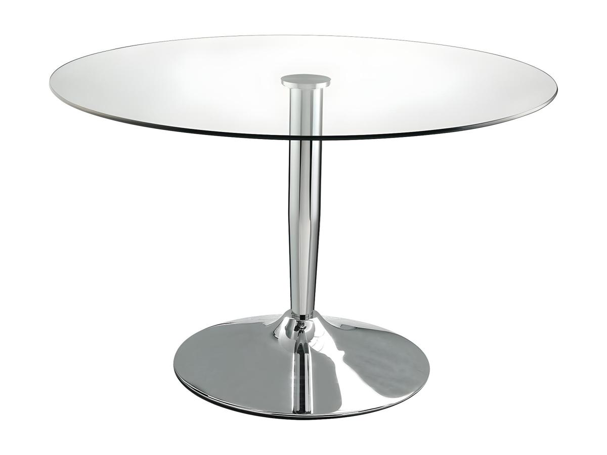 Esstisch rund - Sicherheitsglas & Metall - NOLAN günstig online kaufen