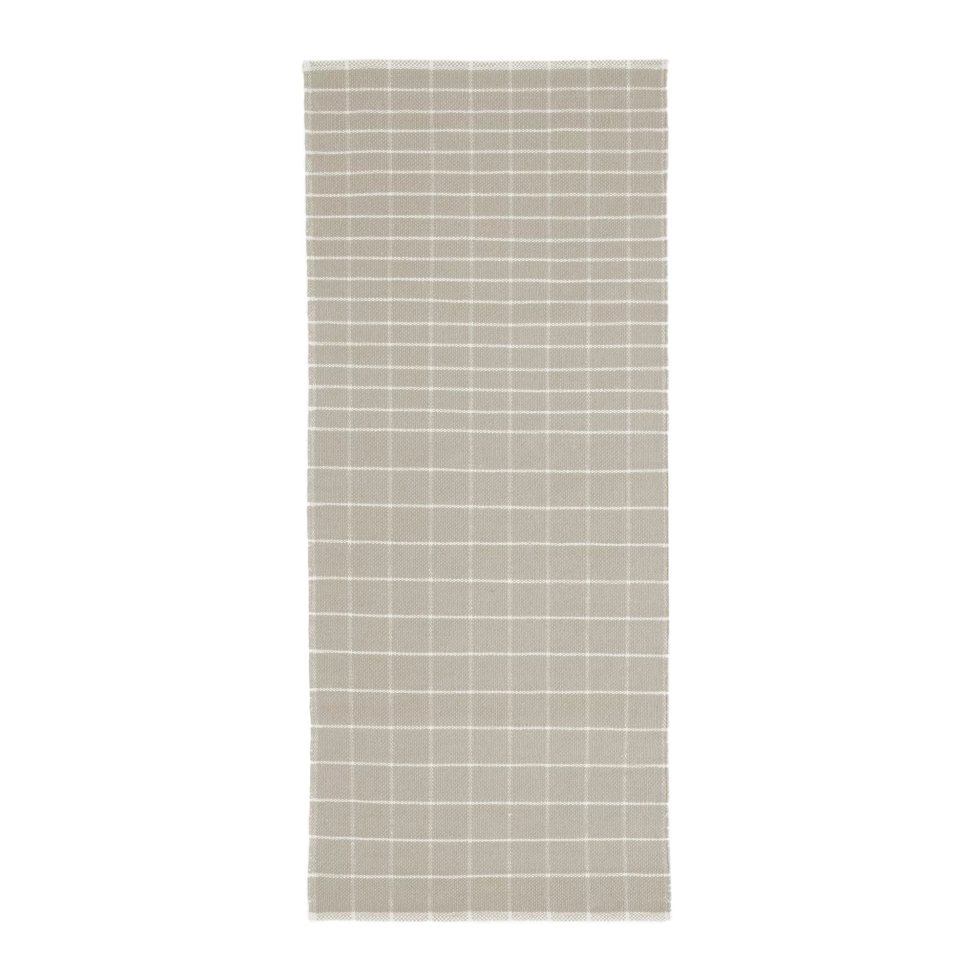 Nanimarquina - Tiles 1 Teppichläufer 80x160cm - grau/handgewebt/Ausführung günstig online kaufen