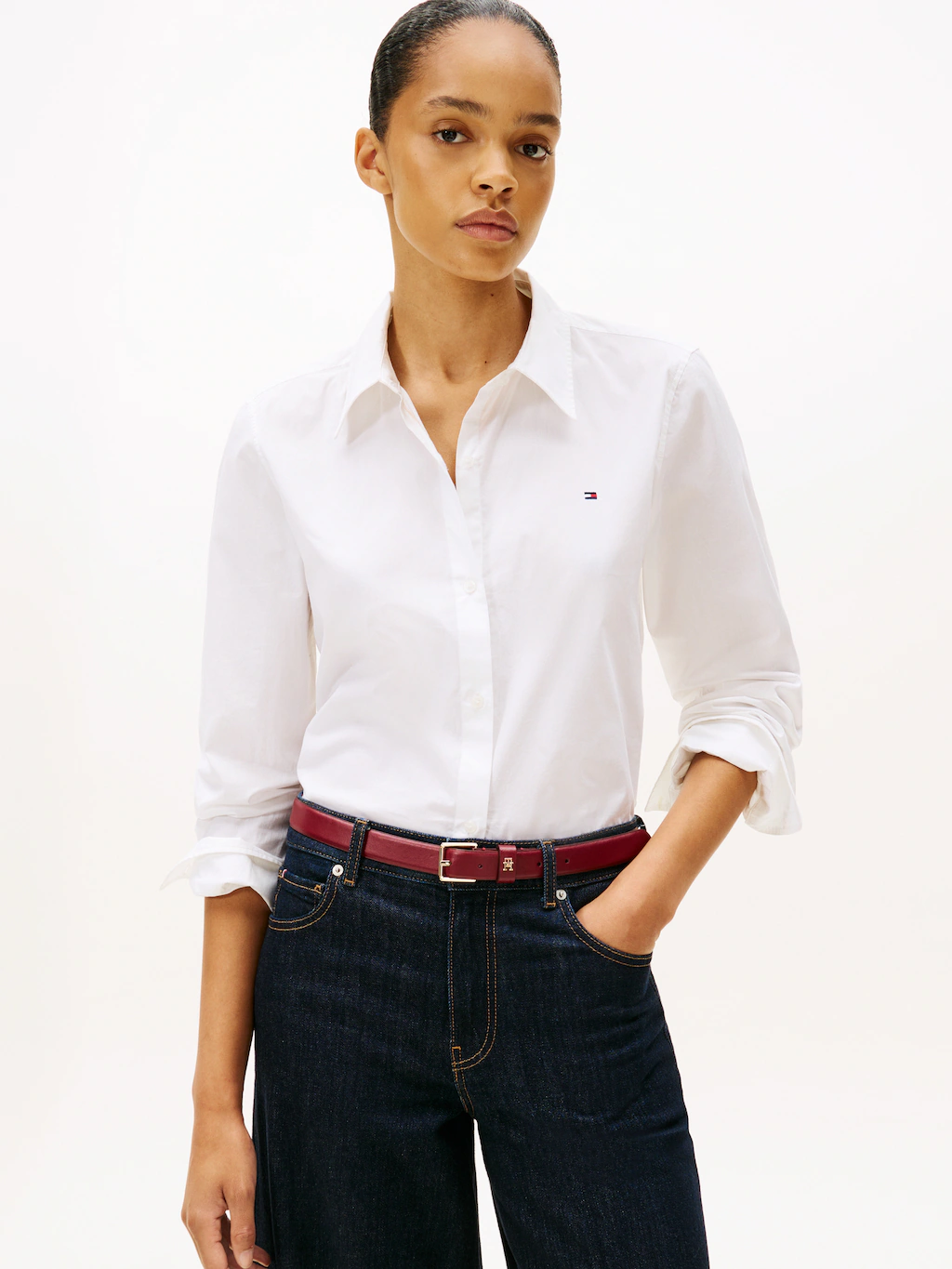 Tommy Hilfiger Shirtbluse "ESS POPLIN REGULAR SHIRT" günstig online kaufen