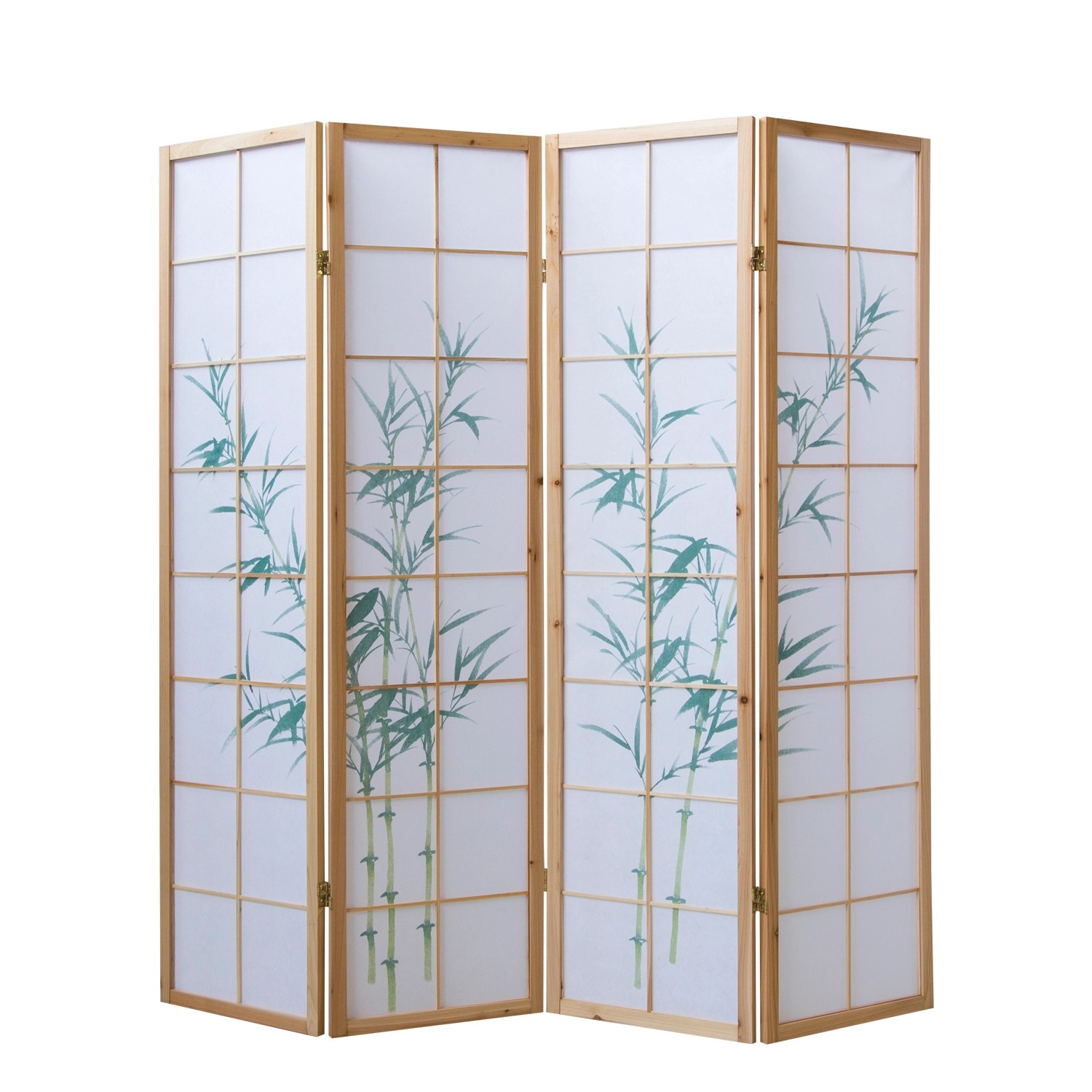 Homestyle4u Paravent Holz Raumteiler Bambus Shoji günstig online kaufen
