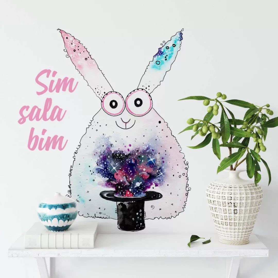 Wall-Art Wandtattoo "Magisch Kaninchen Sim Sala Bim", (1 St.), selbstkleben günstig online kaufen