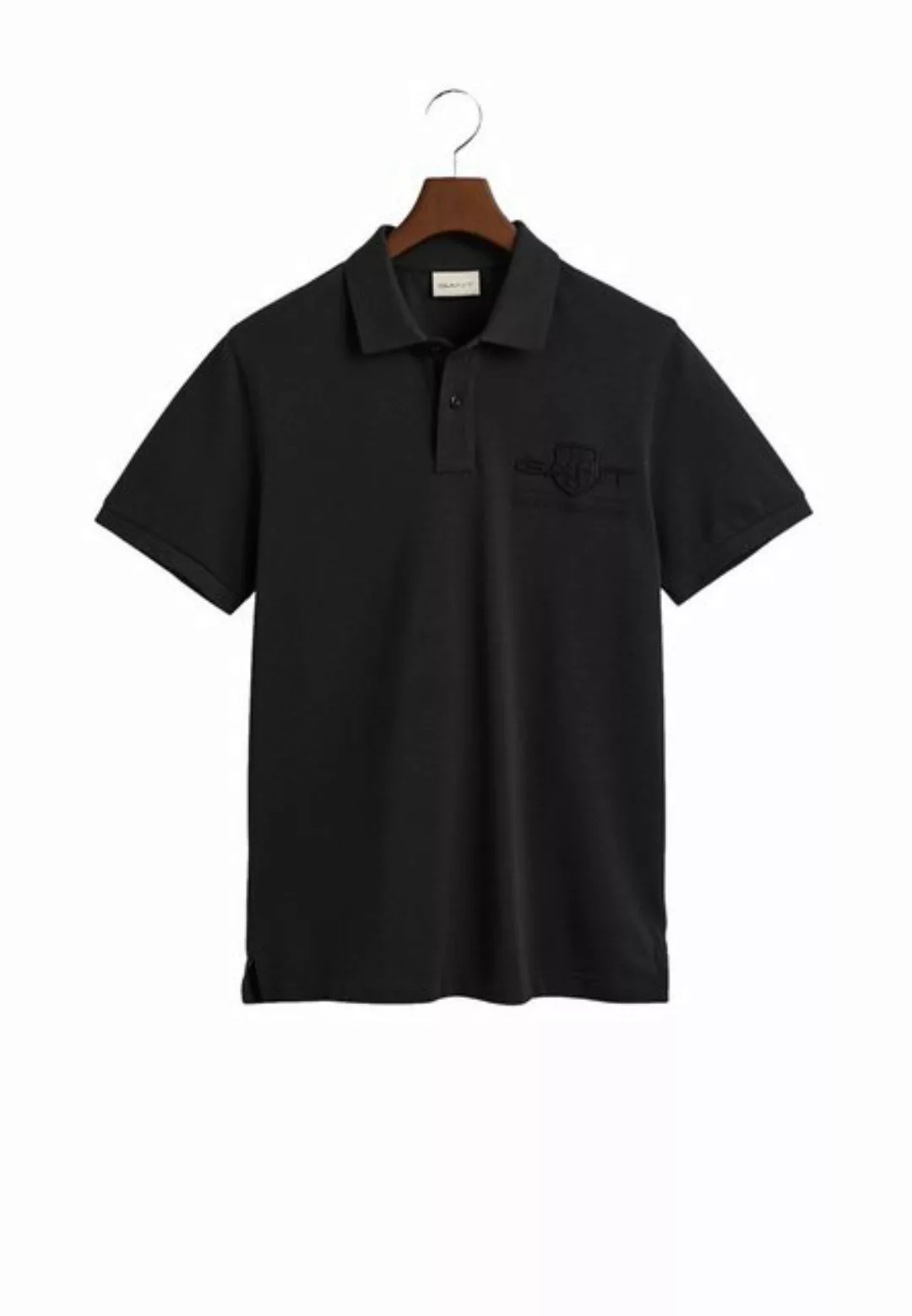 Gant Poloshirt REG TONAL SHIELD SS RUGGER Ton in Ton Stickerei auf der Brus günstig online kaufen