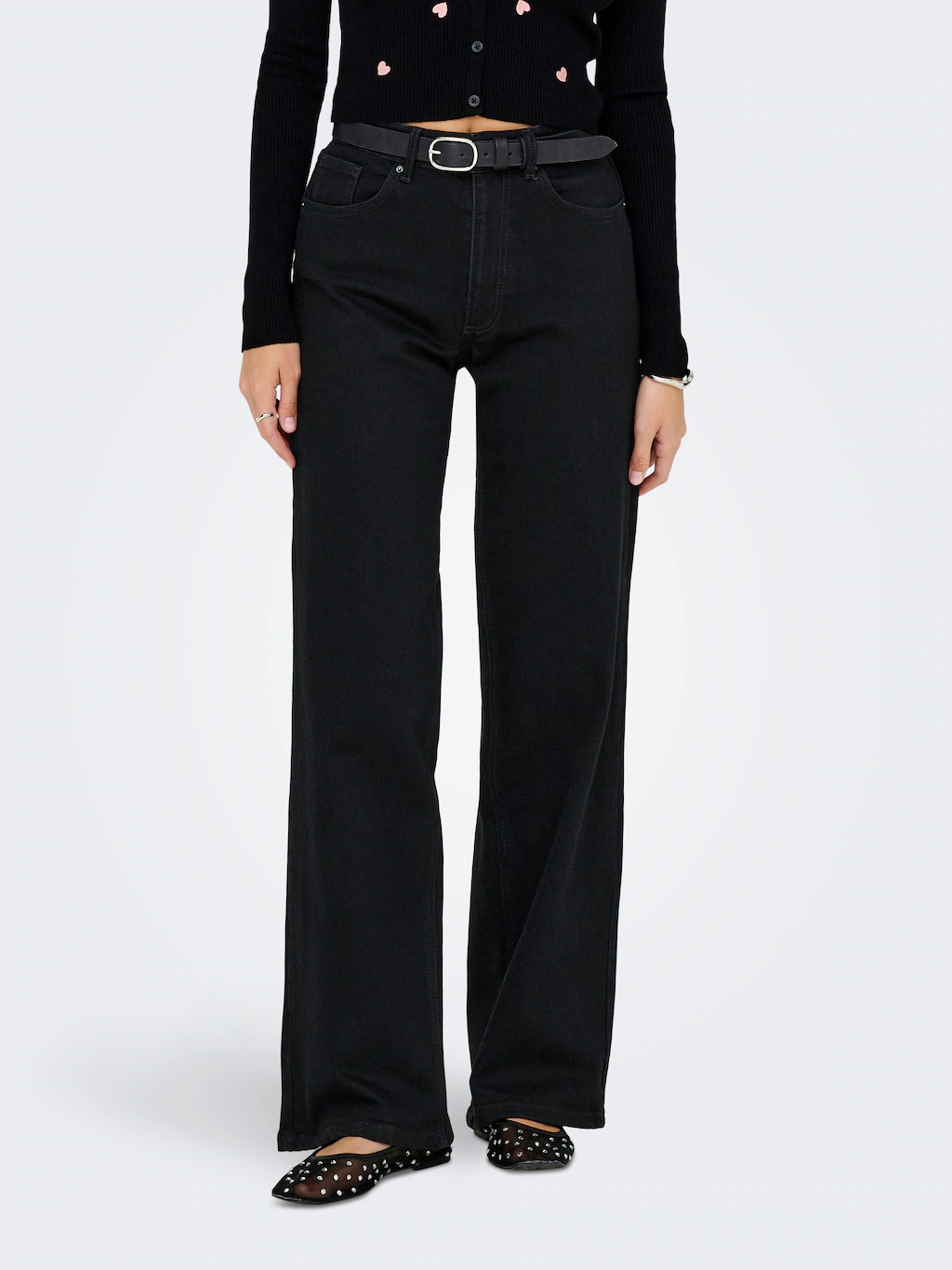 ONLY High-waist-Jeans "ONLJUICY HW WIDE DNM REA670" günstig online kaufen