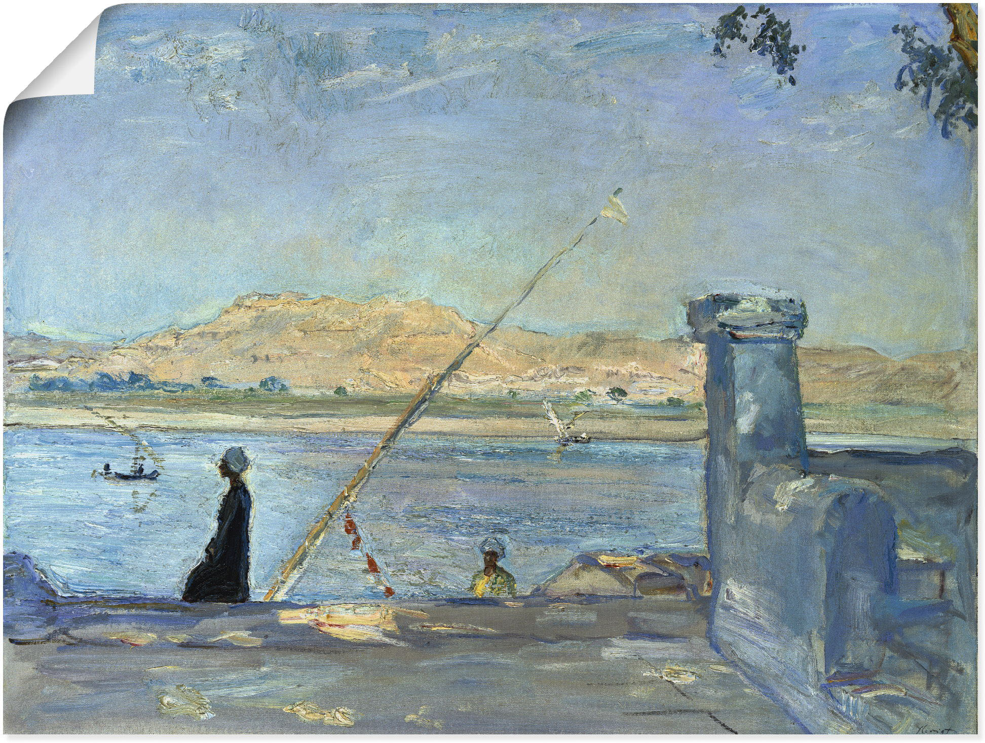 Artland Kunstdruck "Morgen bei Luxor. 1914", Gewässer, (1 St.), als Leinwan günstig online kaufen