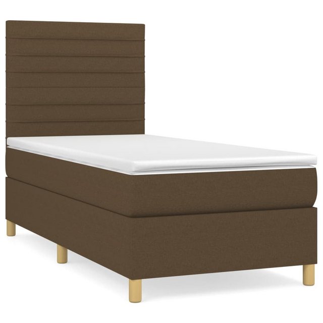 vidaXL Boxspringbett Bett Boxspringbett mit Matratze Stoff (90 x 190 cm, Br günstig online kaufen