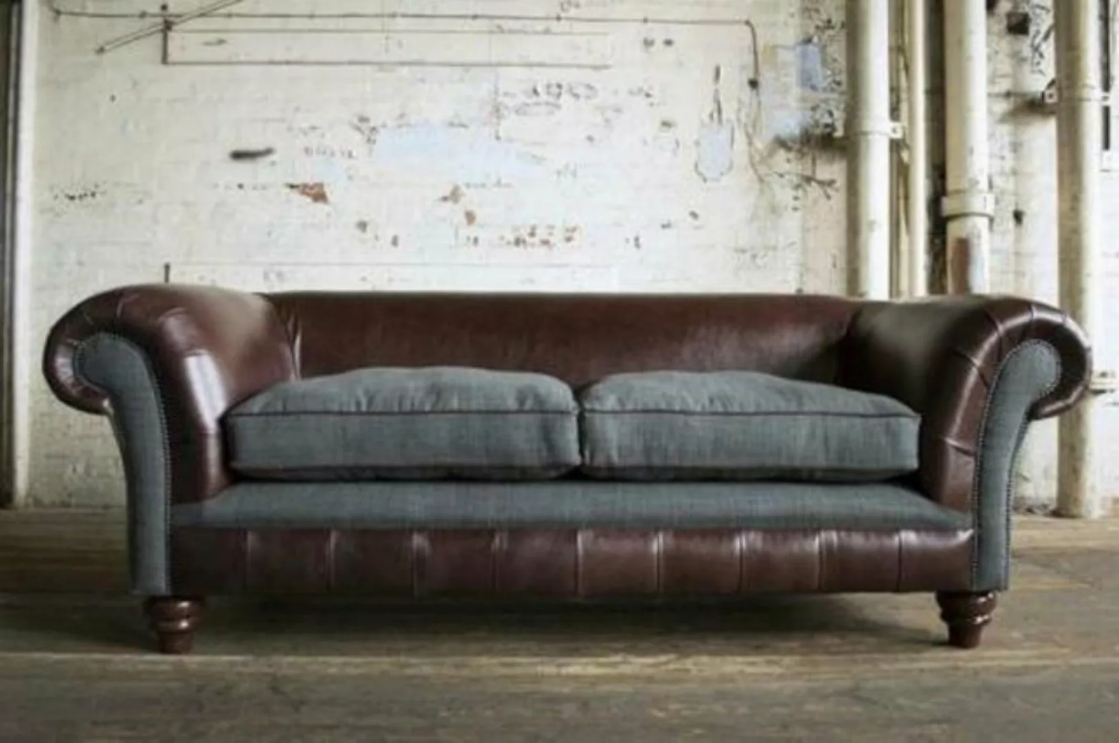 JVmoebel 3-Sitzer Cheserfield Samt Sofa 3 Sitzer Designer Couchen Couch Tex günstig online kaufen