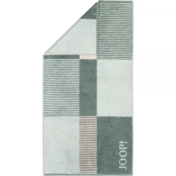 JOOP! Handtücher Divided Squares 1705 - Farbe: Salbei - 44 - Handtuch 50x10 günstig online kaufen