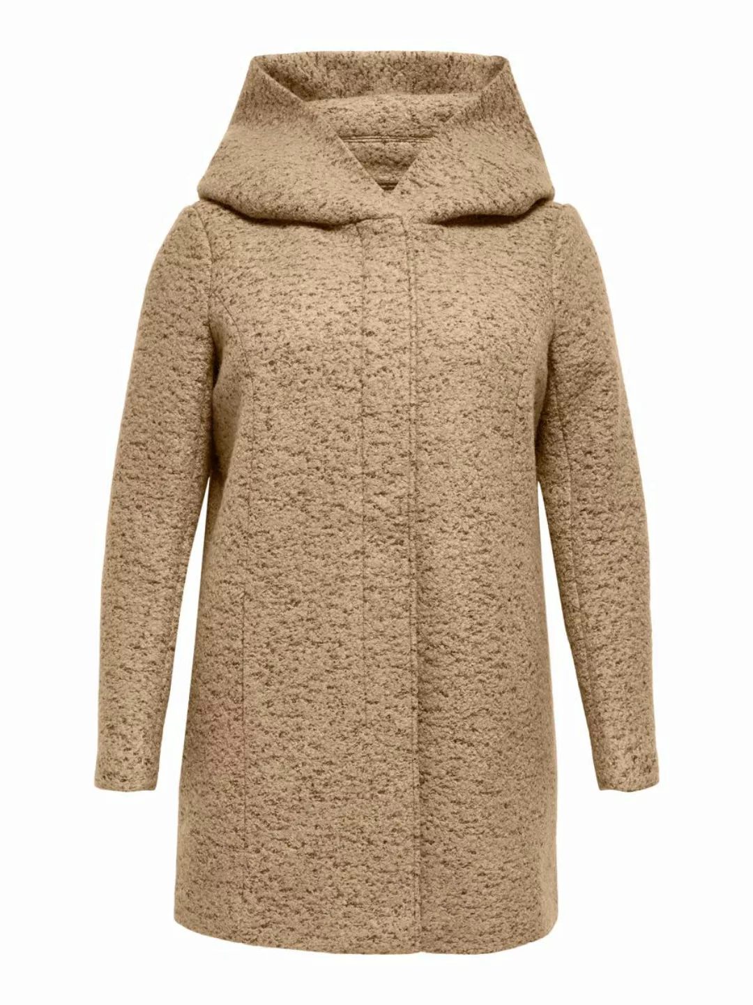 ONLY Curvy Woll Mantel Damen Beige günstig online kaufen