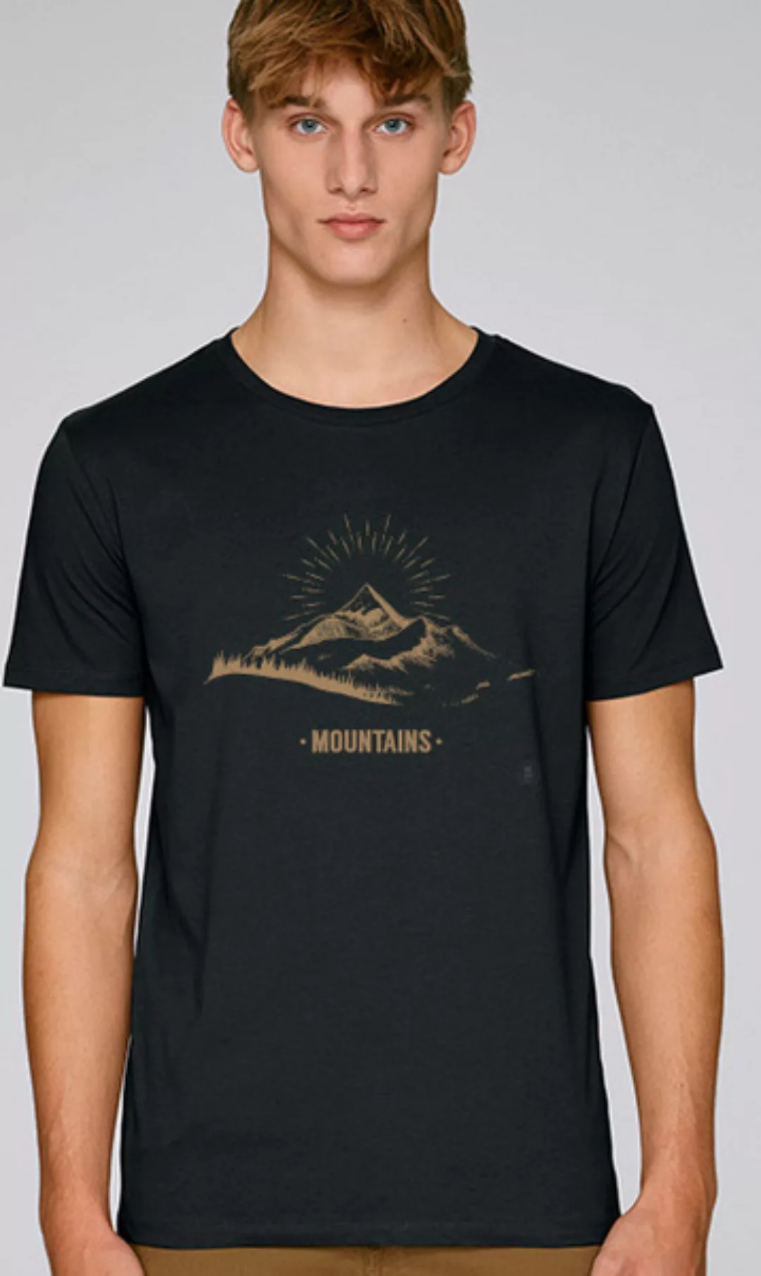 T-shirt Mit Motiv / Mountains günstig online kaufen