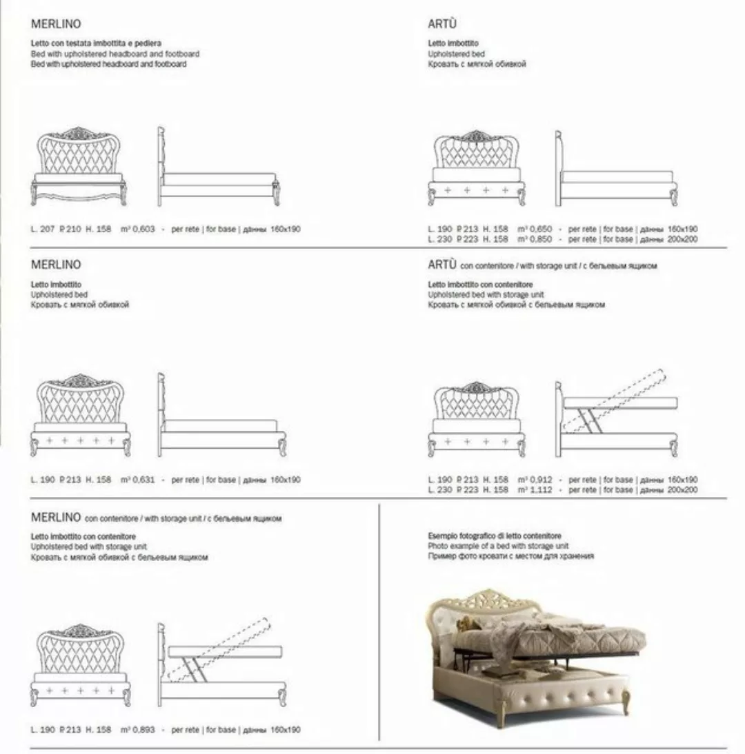 JVmoebel Bett Doppelbett Bett Luxus Betten Holz Bettgestelle Beige Design M günstig online kaufen