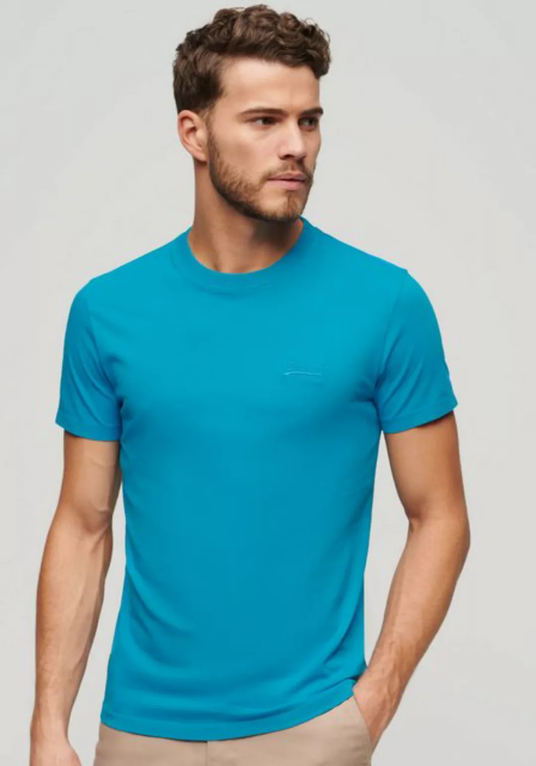 Superdry Rundhalsshirt ESSENTIAL LOGO EMB NEON TEE günstig online kaufen