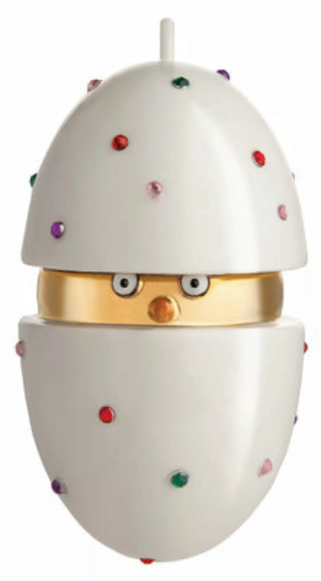 Weihnachtskugel Fleurs de Jorì keramik bunt weiß / Küken - handbemaltes Por günstig online kaufen