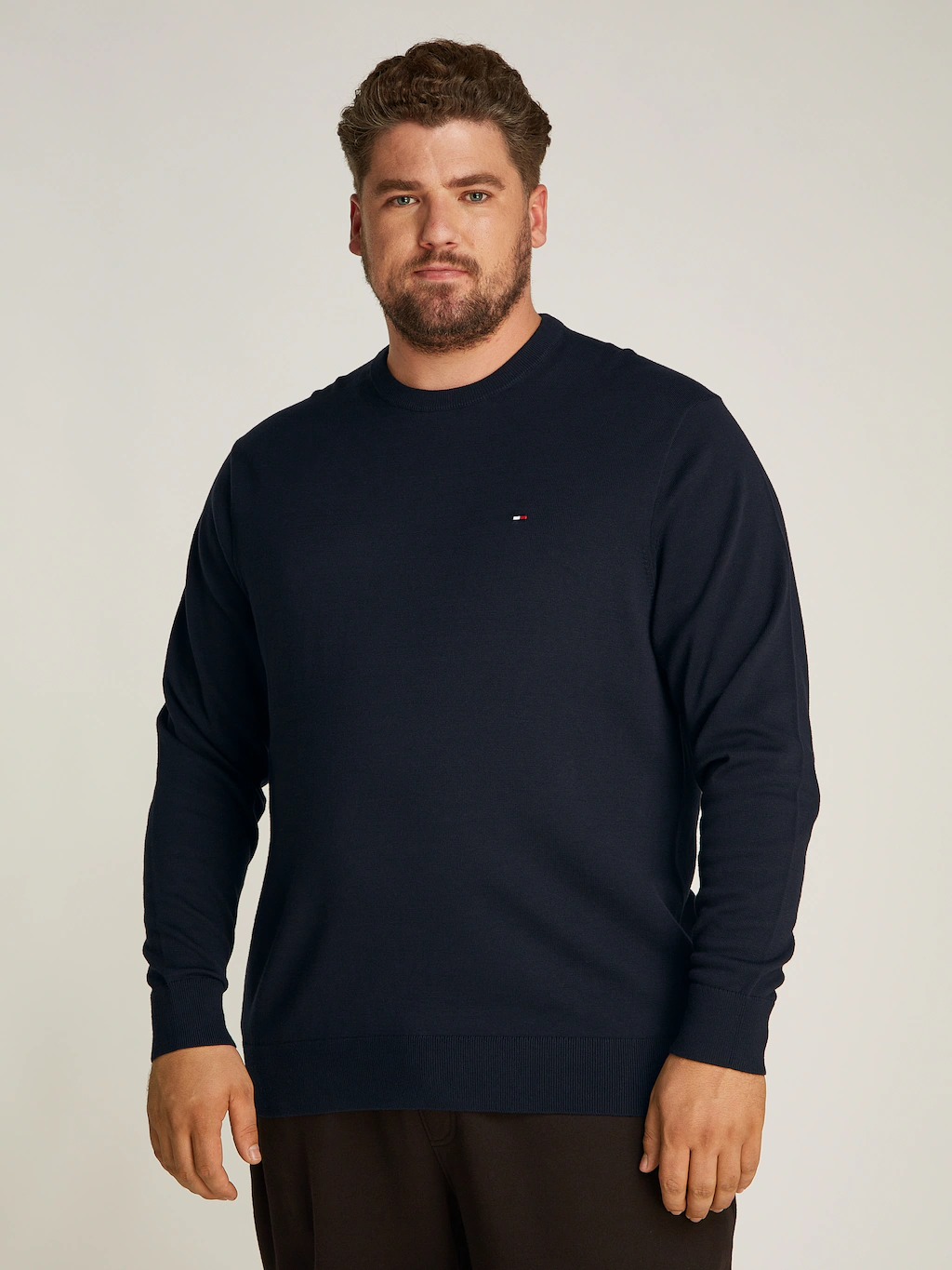 Tommy Hilfiger Big & Tall Rundhalspullover "BT-ESSENTIAL COTTON CREW NECK-B günstig online kaufen