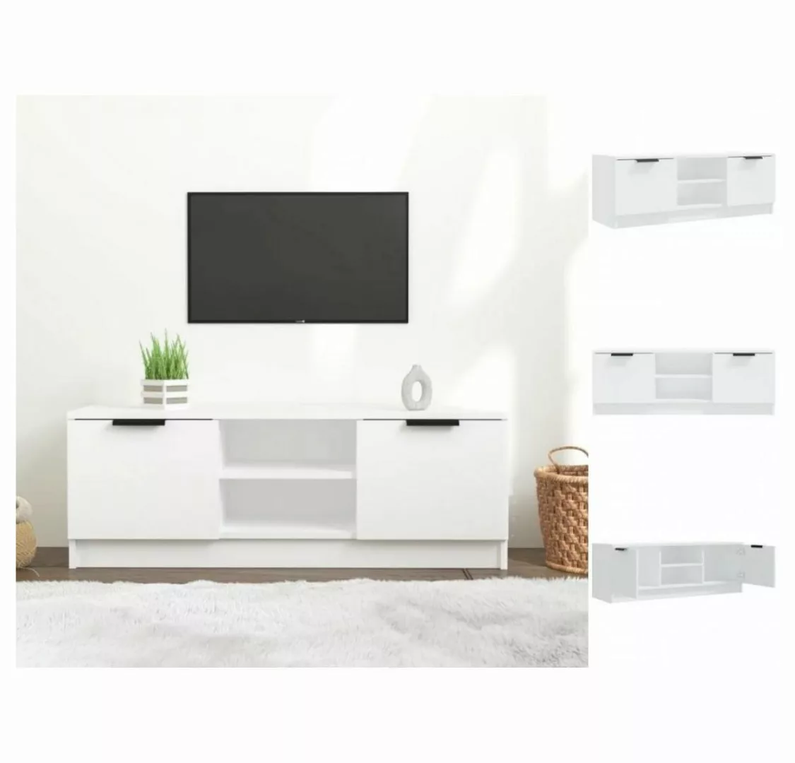 vidaXL TV-Schrank TV-Schrank Weiß 102x35x36,5 cm Holzwerkstoff Lowboard günstig online kaufen
