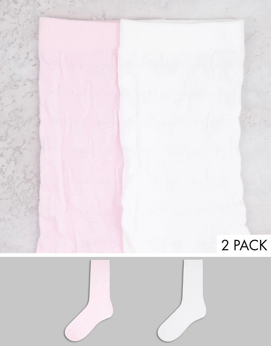 adidas Originals – Mehrfarbige Socken mit Dreiblatt-Logo im 2er-Pack günstig online kaufen