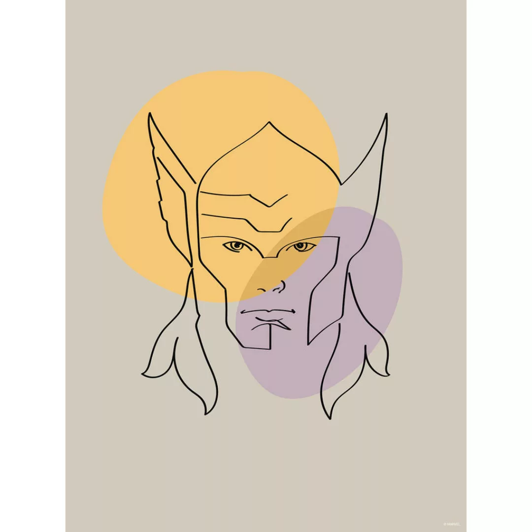 Komar Wandbild Soulful Sanctuary Thor Head Disney B/L: ca. 30x40 cm günstig online kaufen