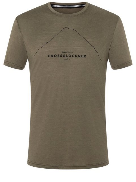 SUPER.NATURAL Print-Shirt Merino T-Shirt M GROSSGLOCKNER TEE wärmender Meri günstig online kaufen