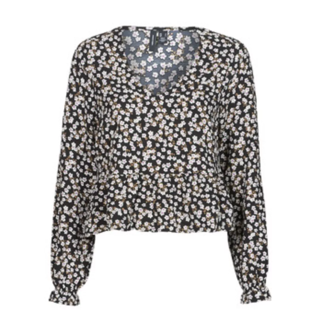 Vero Moda – Langärmlige Bluse mit Blumenmuster und Schößchen aus recyceltem günstig online kaufen