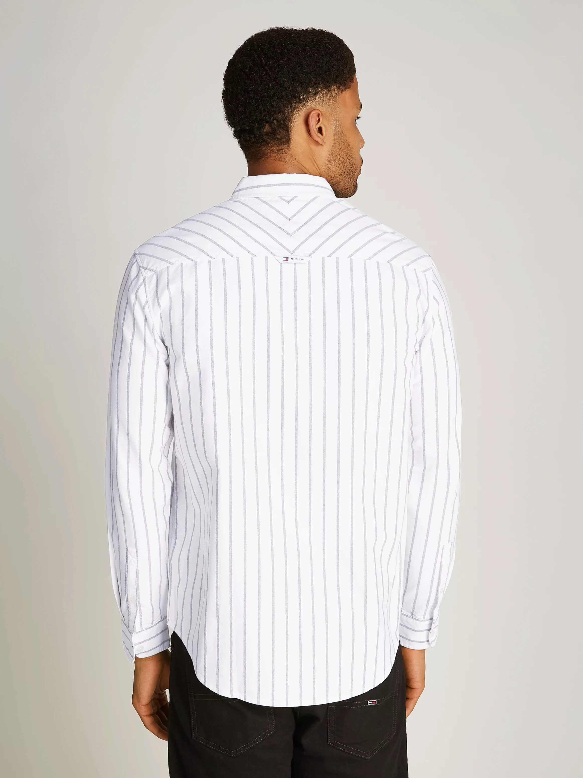 Tommy Jeans Langarmhemd "TJM REG OXFORD STRIPE SHIRT" günstig online kaufen