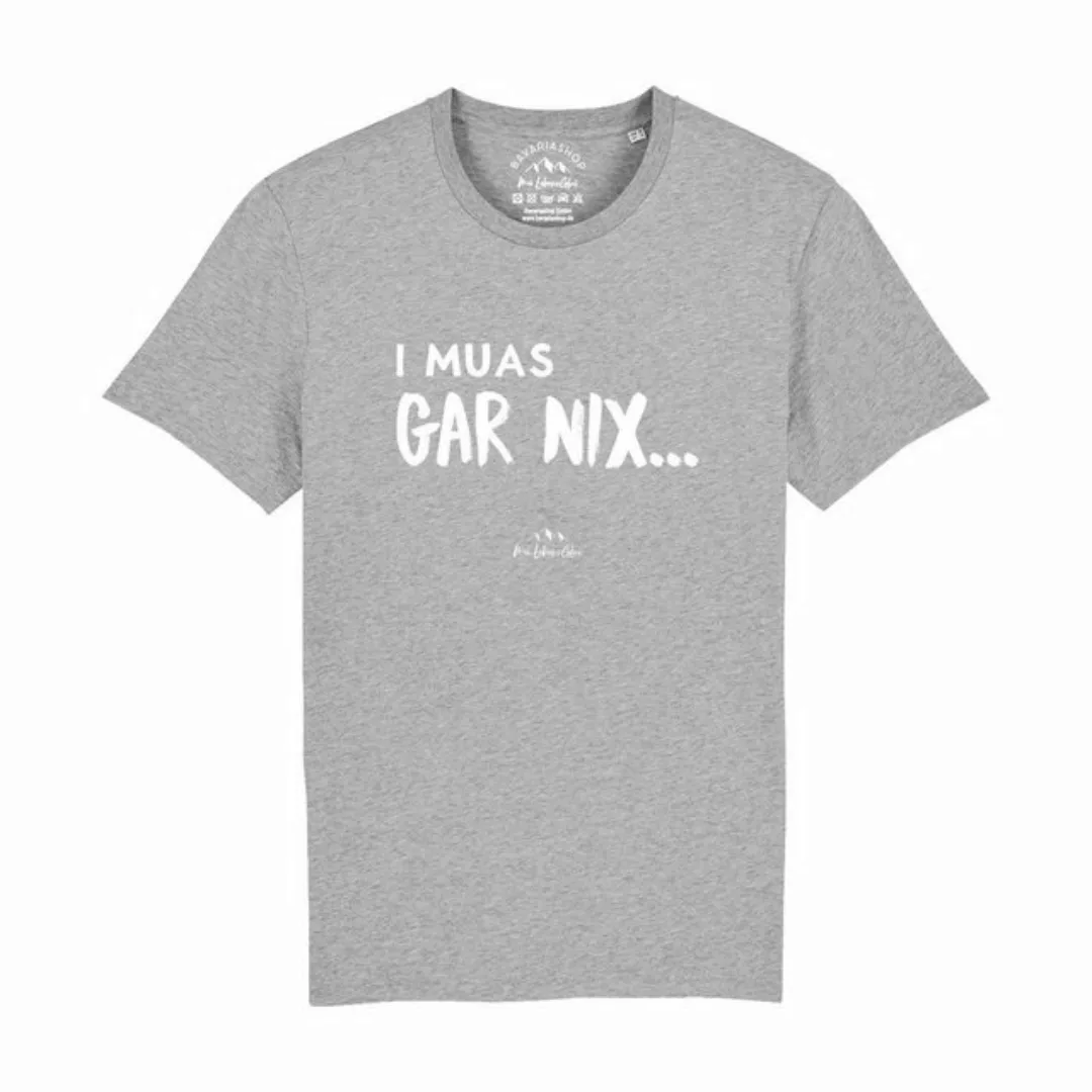 Bavariashop T-Shirt Herren T-Shirt "I muas gar nix… günstig online kaufen