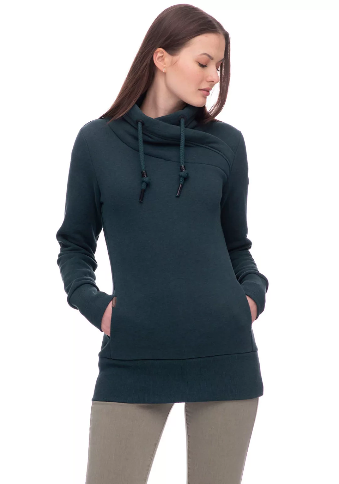 Ragwear Sweatshirt "NESKA", mit hohem Schalkragen und Kordelzug günstig online kaufen