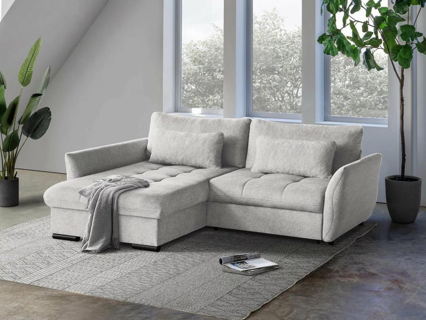 Beautysofa Ecksofa Caro Lieferung beinhaltet die Einbringung in die Wohnung günstig online kaufen