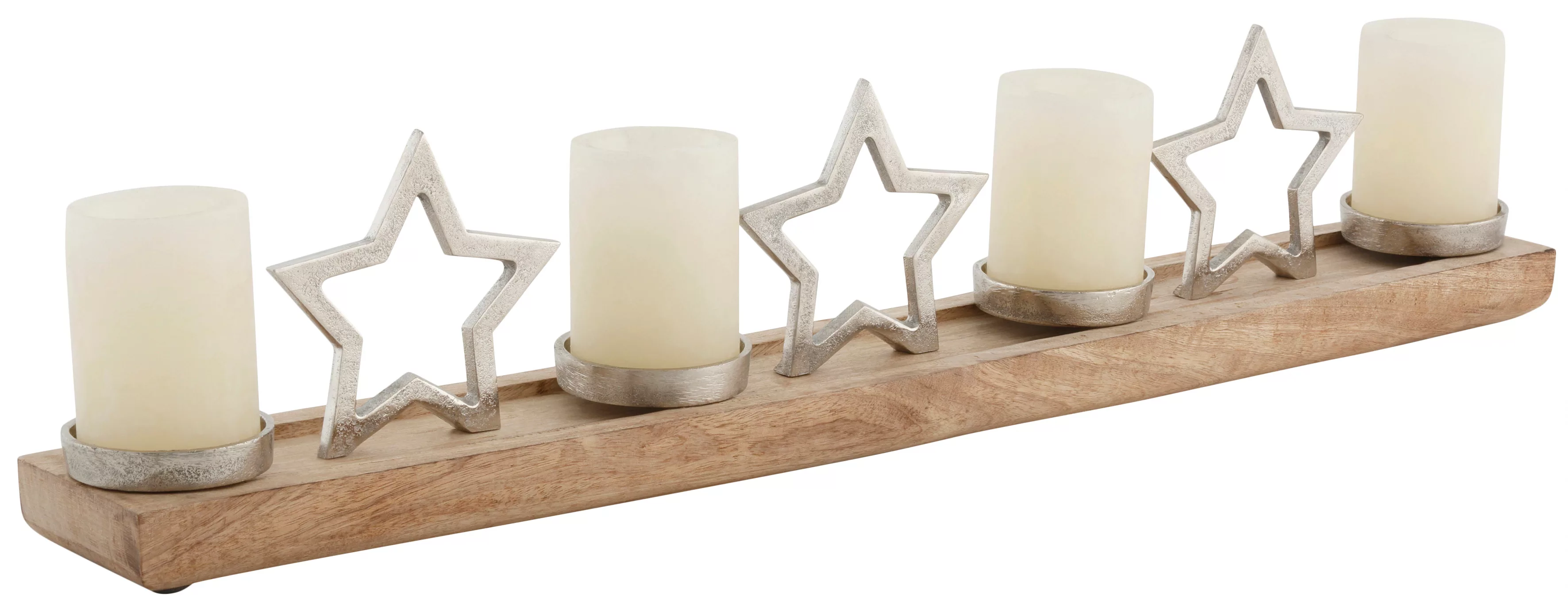 RIFFELMACHER & WEINBERGER Adventsleuchter "Stern, Weihnachtsdeko", aus Holz günstig online kaufen