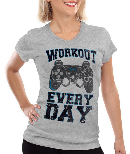 style3 T-Shirt Workout Gamer play sport station fitnessstudio konsole gym f günstig online kaufen