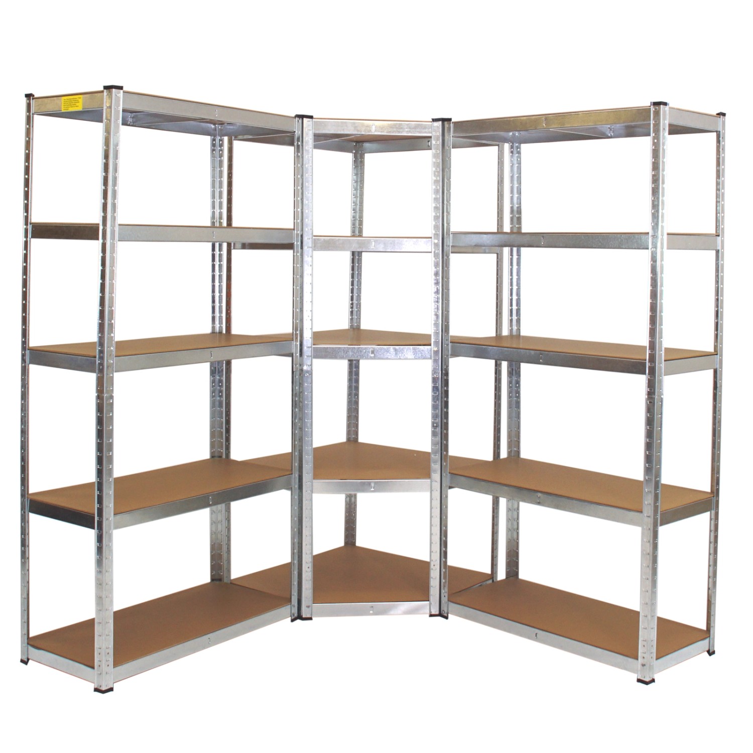 TRUTZHOLM Regalsystem 3 Teilig 1 Eckregal Und 2 Schwerlastregale 180x90x40 günstig online kaufen