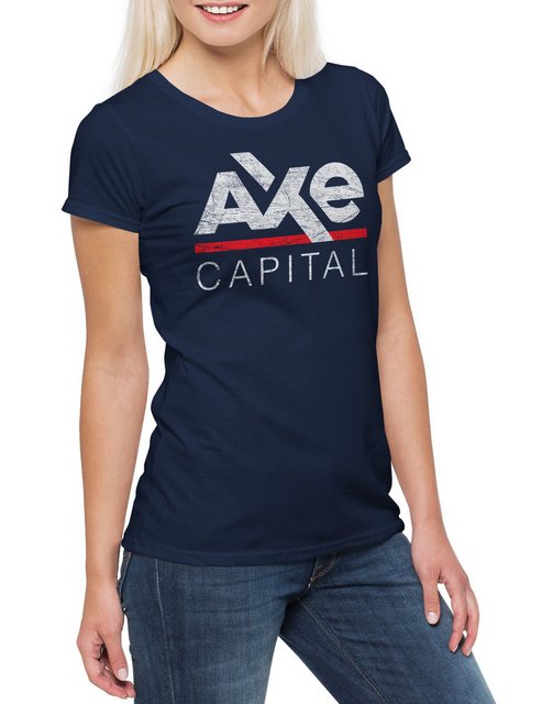 Urban Backwoods Print-Shirt Axe Capital II Damen T-Shirt Billions Symbol Si günstig online kaufen