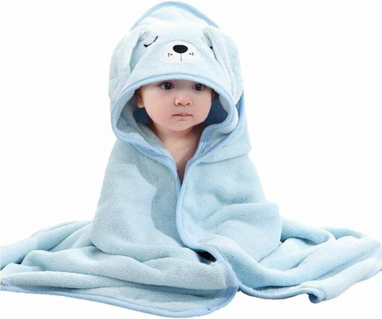 NUODWELL Kapuzenhandtuch Baby Kapuzenhandtuch mit Waschlappen,mit günstig online kaufen
