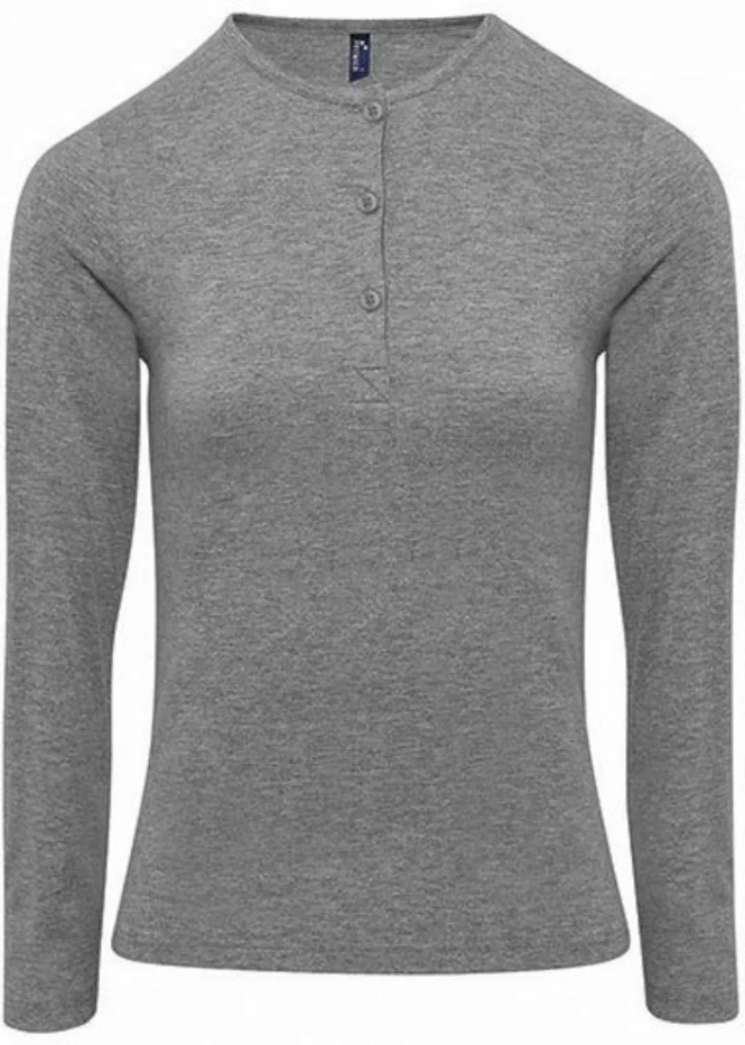 Premier Workwear Langarmshirt Damen Long-John Roll Sleeve Tee günstig online kaufen