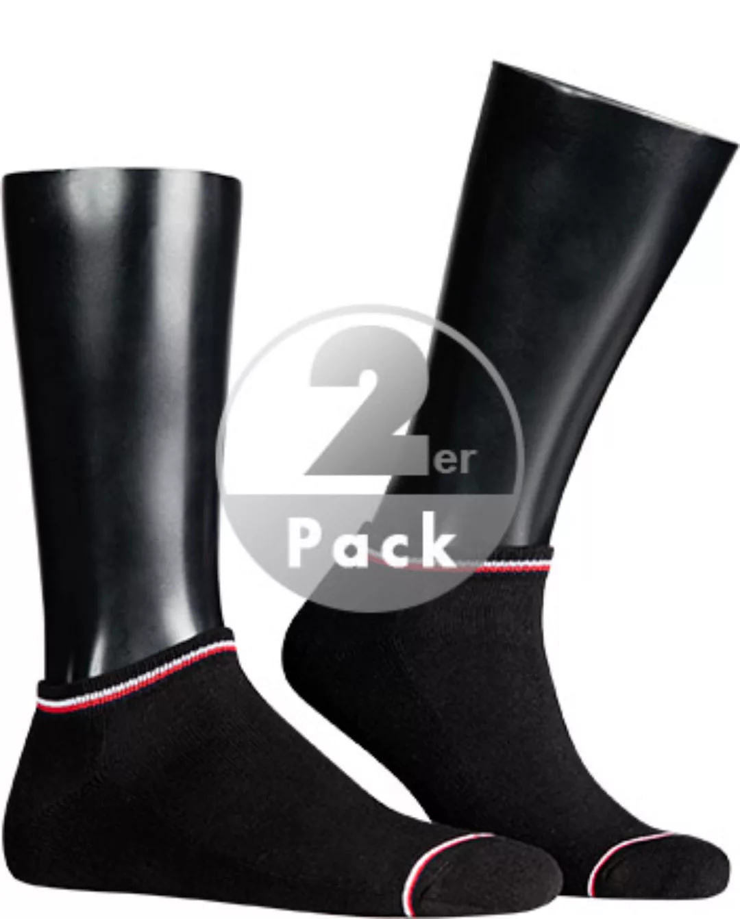 Tommy Hilfiger Iconic Sneaker Socken 2 Paare EU 43-46 Black günstig online kaufen