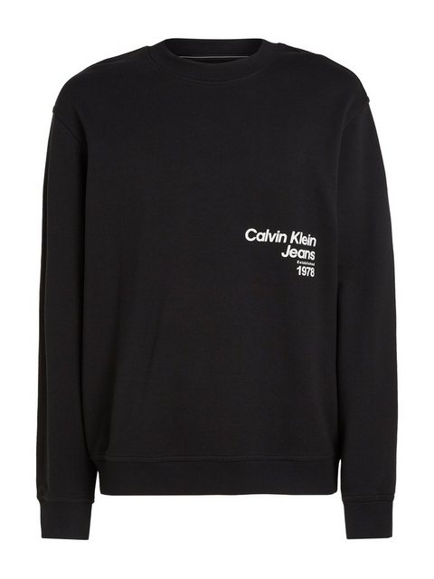 Calvin Klein Jeans Sweatshirt DIFFUSED LOGO CREW NECK mit Logodruck günstig online kaufen